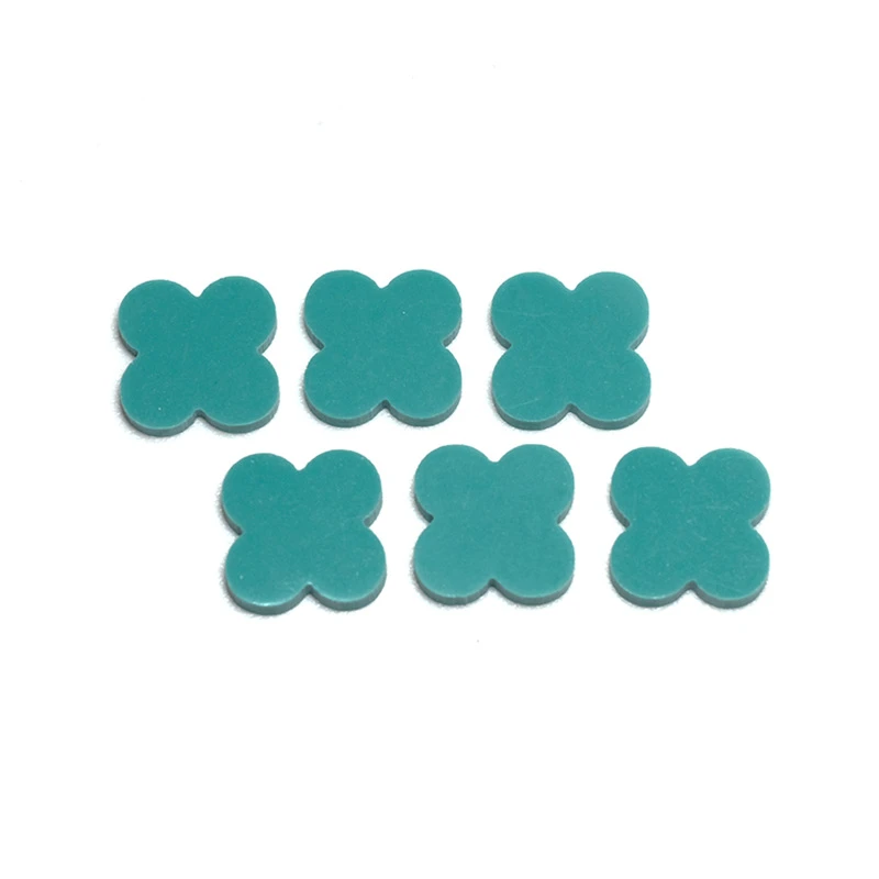 Synthetic Green Turquoise Clover Stone